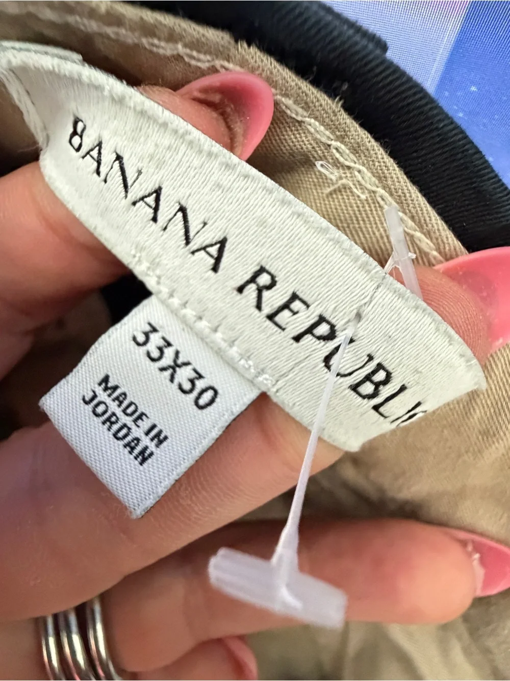 NEW Banana Republic Men's Black Casual Pants Stretch 33 x 30